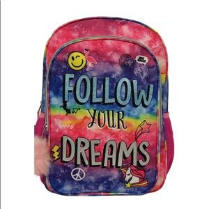 Girls 16” backpack “Follow your dreams”